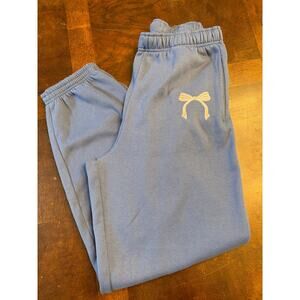 Aeropostale Blue Bow Joggers Small Y2K Preowned